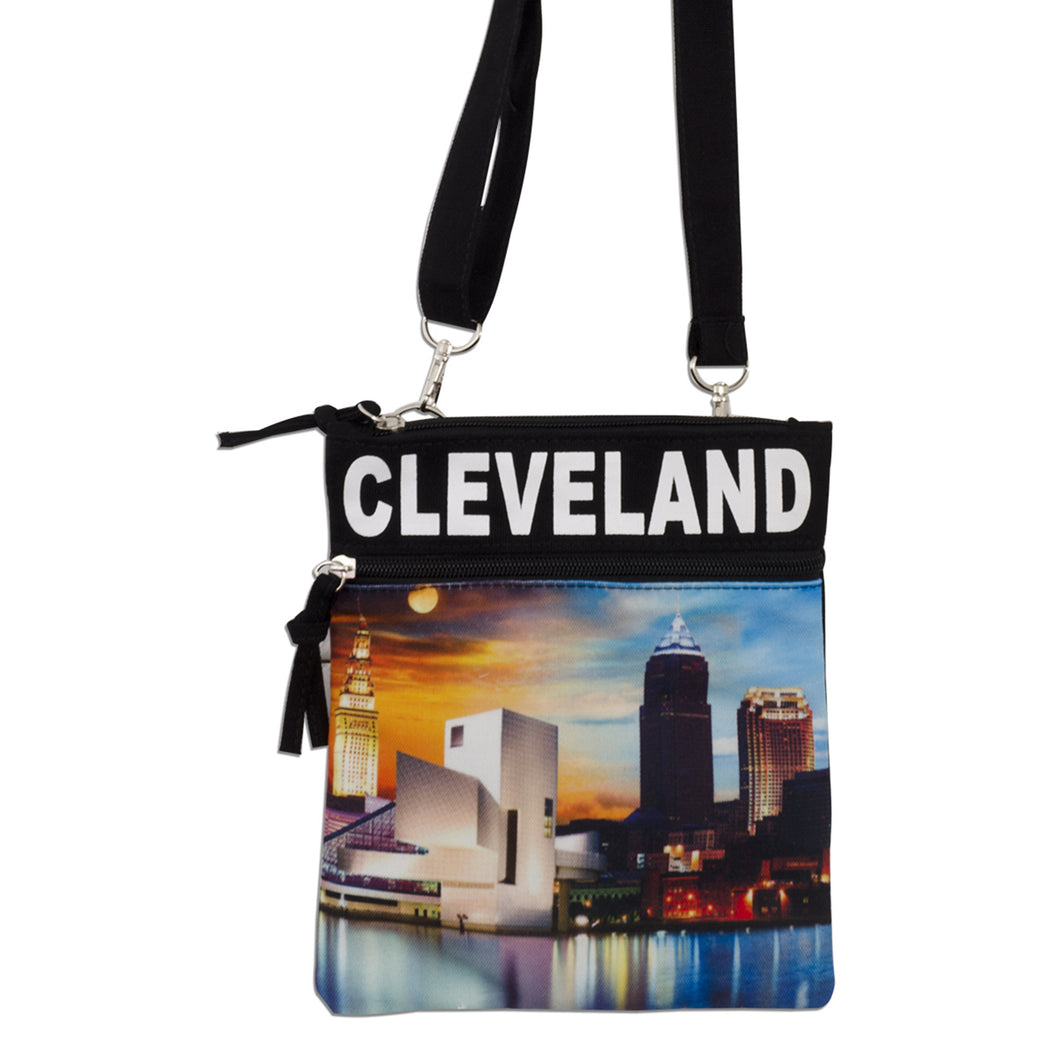 NWCL01 Neck Wallet - Cleveland Skyline HD