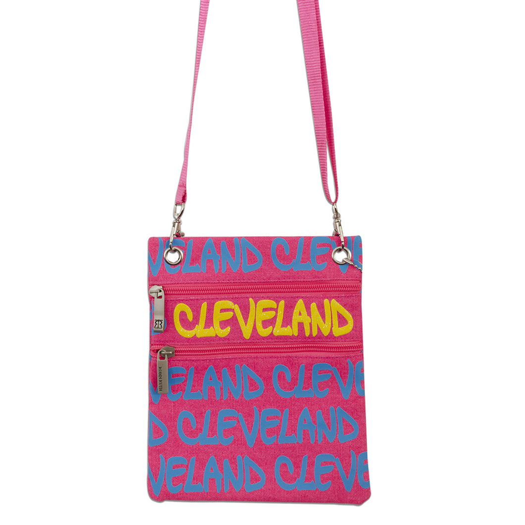 NWCL02 Neck Wallet - Cleveland Repeat NEON PINK