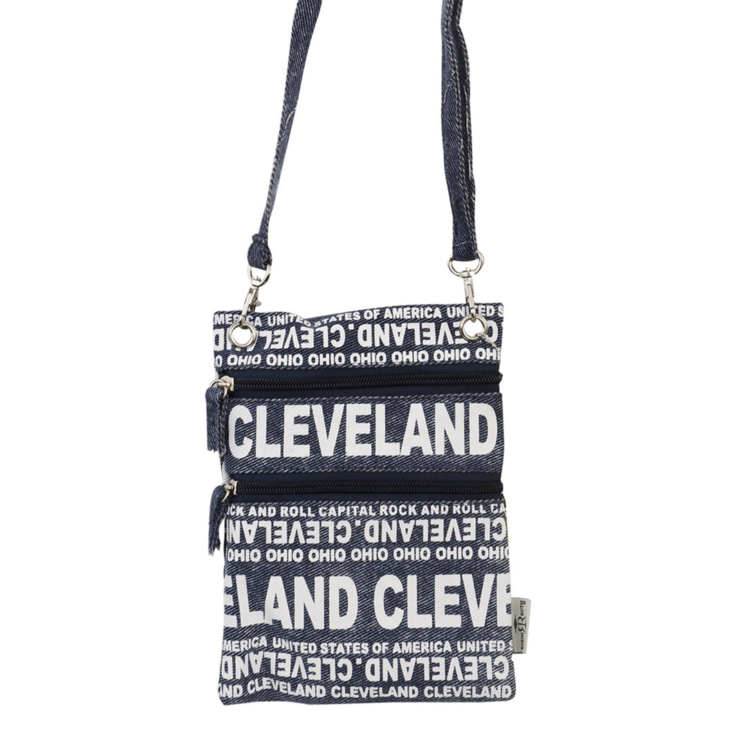 NWCL04 Neck Wallet - Cleveland Repeat DENIM