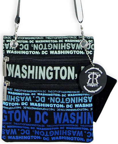 Robin Ruth Neck Wallet - Washington DC Big City Black/Blue 
