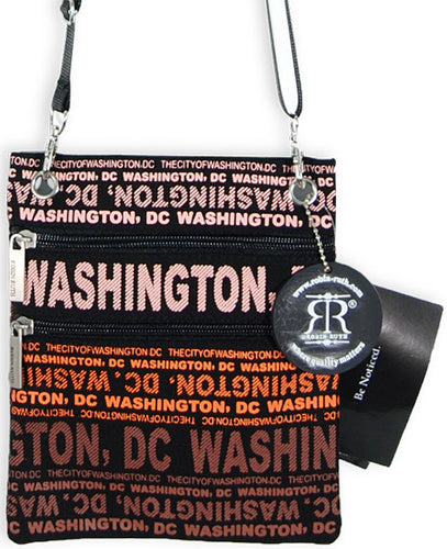 Robin Ruth Neck Wallet - Washington DC Big City Black/Red 