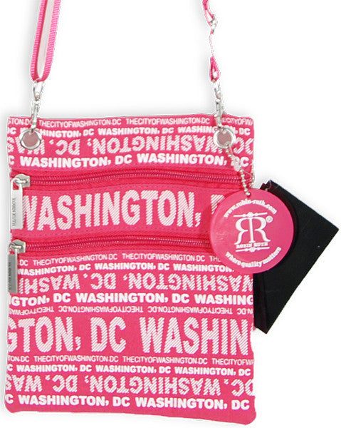 Robin Ruth Neck Wallet - Washington DC Big City Fush/White 