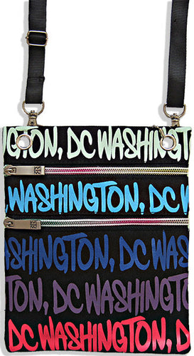 Robin Ruth Neck Wallet - Washington DC Black/Blue/Purp 