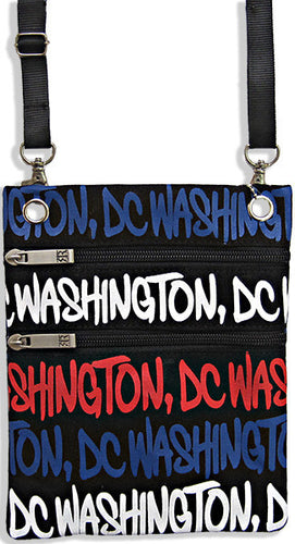 Robin Ruth Neck Wallet - Washington DC Black/Patriotic 