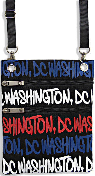 Robin Ruth Neck Wallet - Washington DC Black/Patriotic 