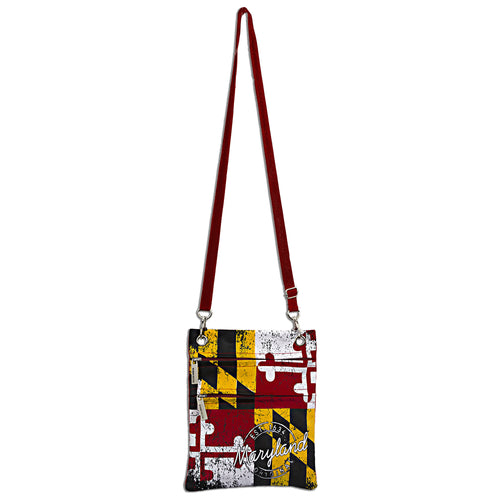 Robin Ruth Neck Wallet - Maryland Flag RED 