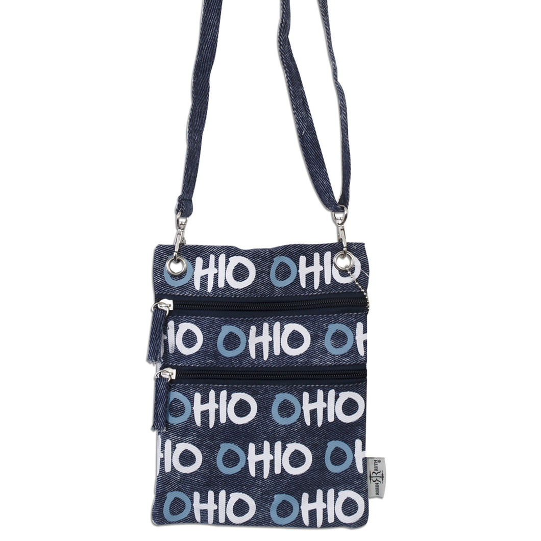 NWOH04 Neck Wallet / Ohio Repeat - Washed DENIM