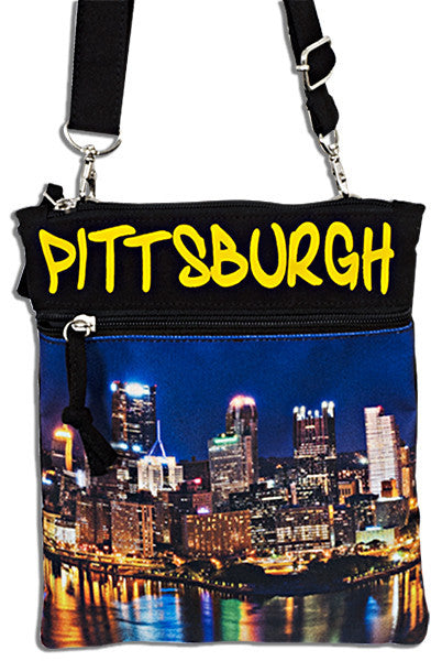 Robin Ruth Neck Wallet - Pittsburgh Night HD