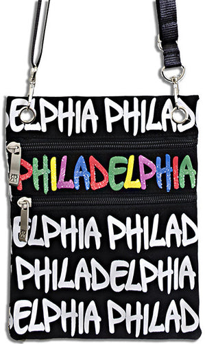 Robin Ruth Neck Wallet - Philadelphia Black/White/Multi 
