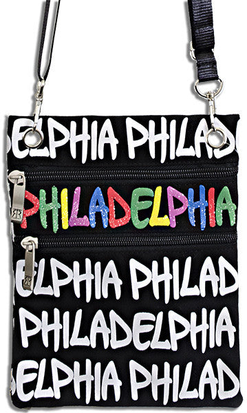 Robin Ruth Neck Wallet - Philadelphia Black/White/Multi 