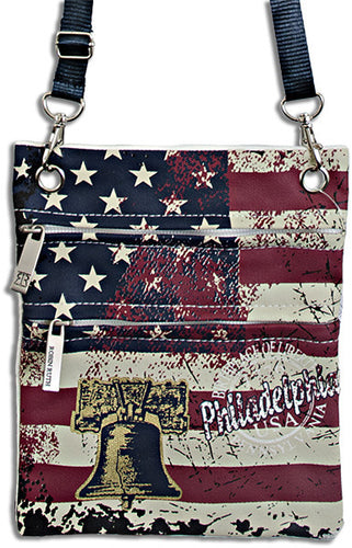 Robin Ruth Neck Wallet - Philadelphia USA Flag 
