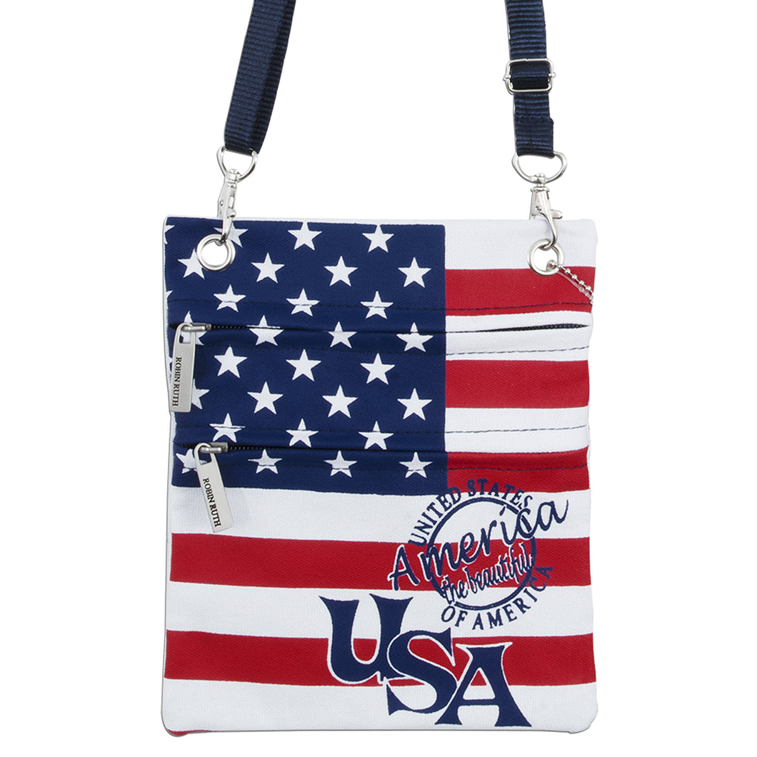 NWUS01 Robin Ruth Neck Wallet - USA Flag