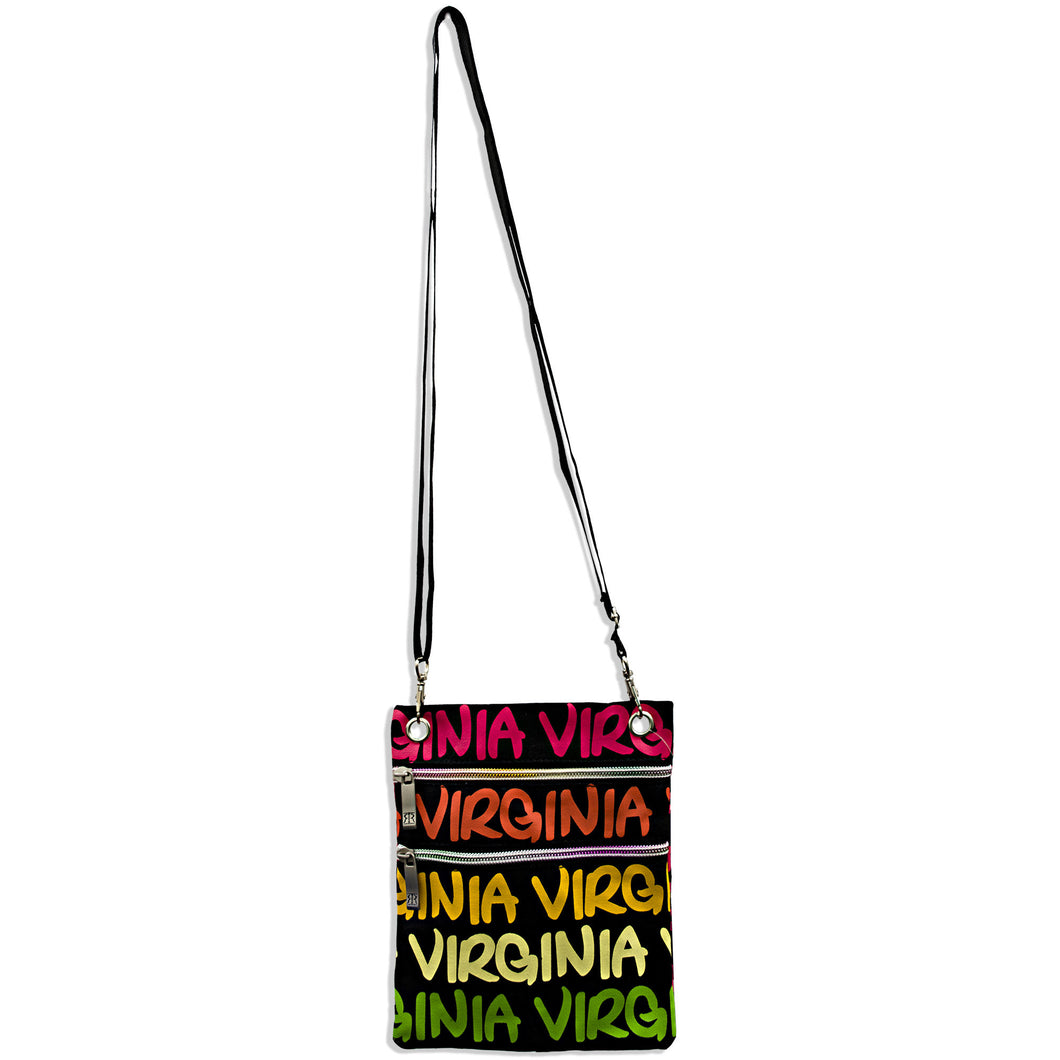 Robin Ruth Neck Wallet - Virginia Black/Rainbow 