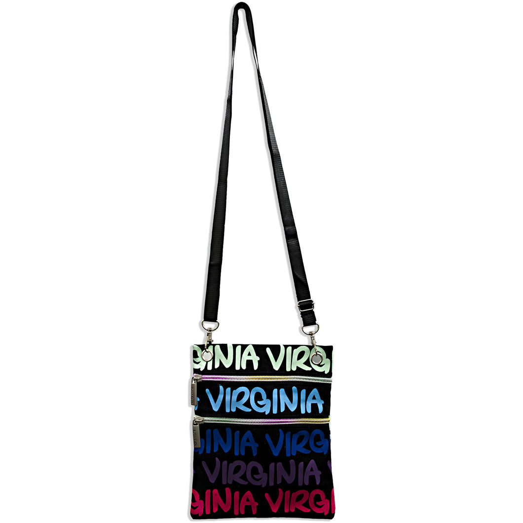 Robin Ruth Neck Wallet - Virginia Black/Blue/Purp 