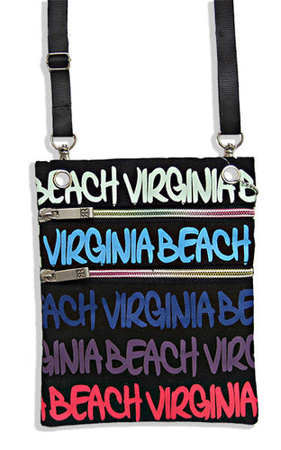 Robin Ruth Neck Wallet - Virginia Beach Black/Blue/Purple 