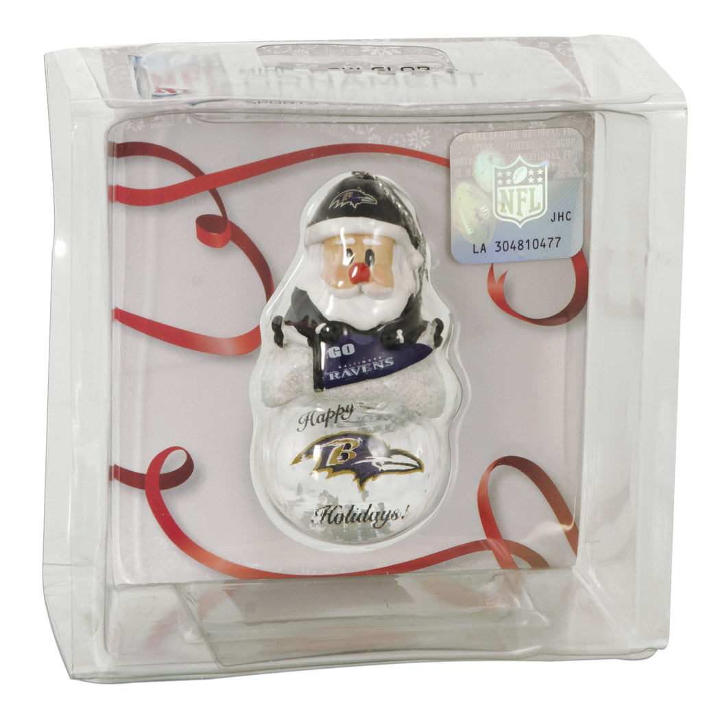 Ornament - Snow Dome - Baltimore Ravens