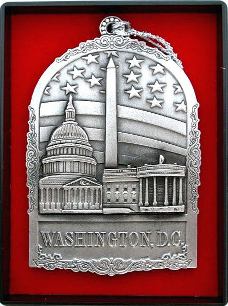 Ornament Pewter Washington DC Monuments