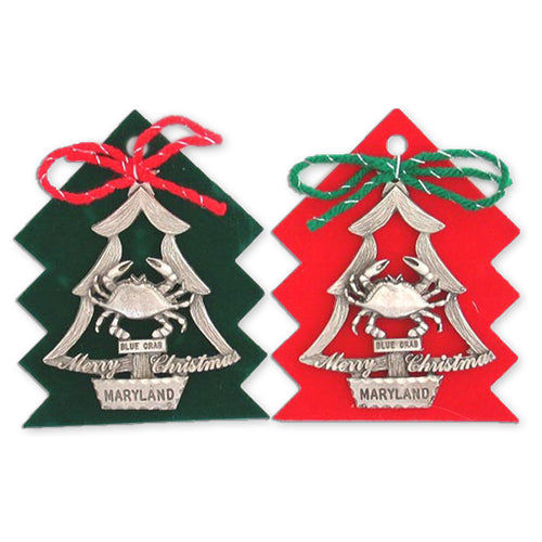 Ornament Pewter Maryland Crab