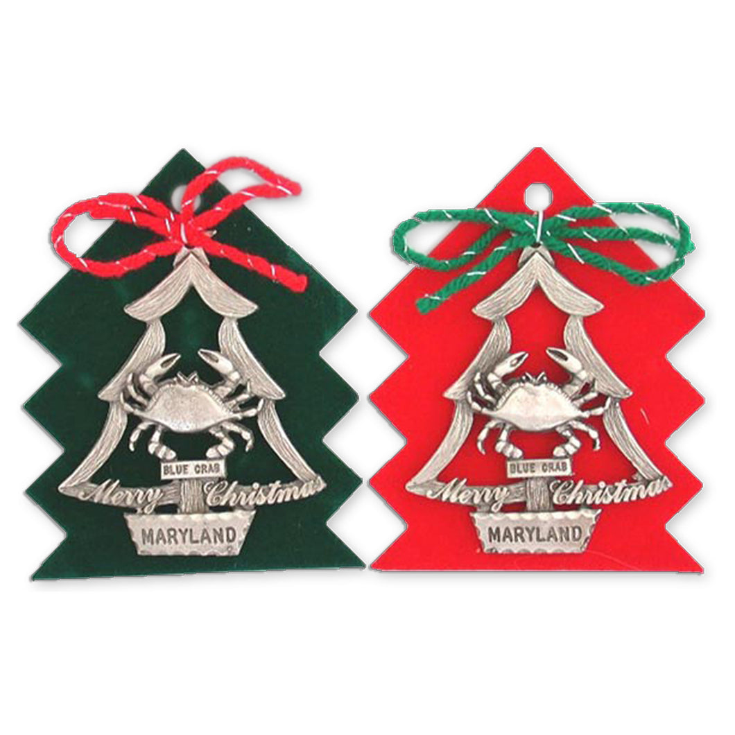 Ornament Pewter Maryland Crab