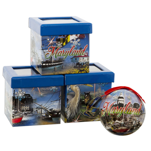 Ornament Decoupage Boxed Maryland