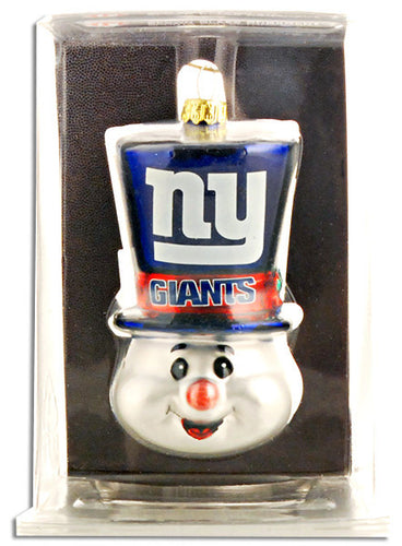 Ornament Top Hat Snowman NY Giants