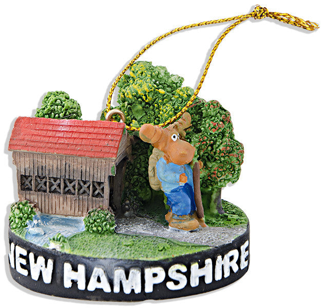 Ornament Polyresin New Hampshire Scene