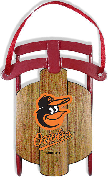 Ornament Sled Baltimore Orioles