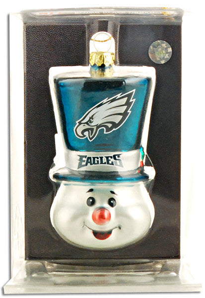Ornament Top Hat Snowman Philadelphia Eagles