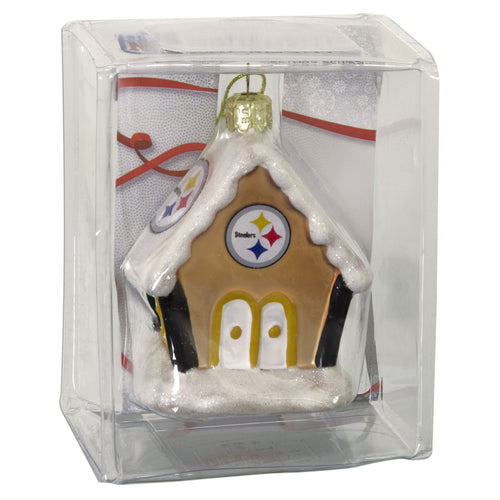 Ornament Gingerbread House Steelers