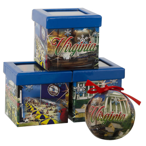 Ornament Decoupage Boxed Virginia
