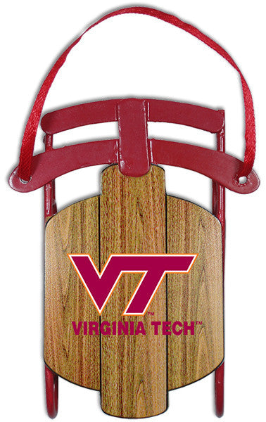 Ornament Sled Virginia Tech