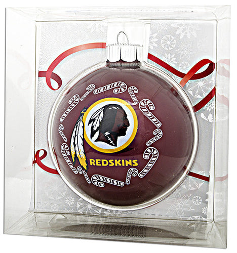 Ornament Glass Ball Washington Redskins