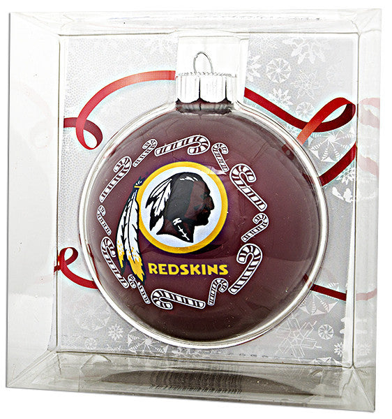 Ornament Glass Ball Washington Redskins