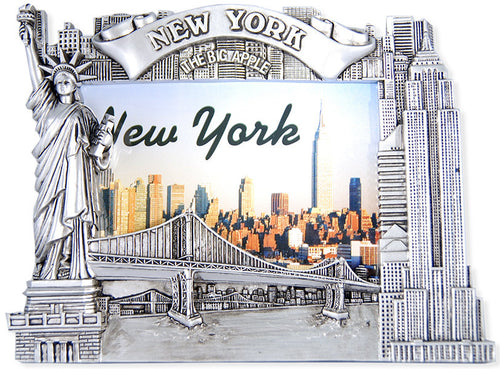 Picture Frame New York Silver Skyline