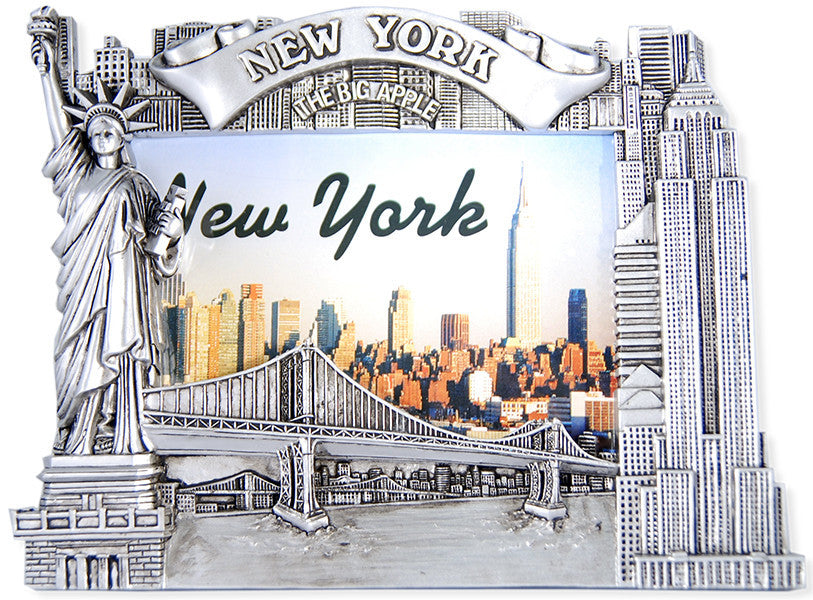 Picture Frame New York Silver Skyline