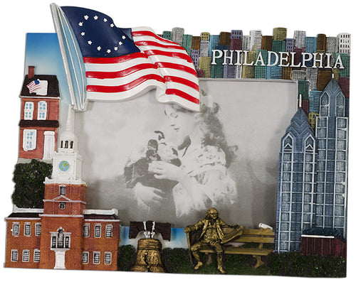 Picture Frame Philadelphia Color Polyresin