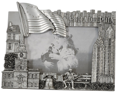 Picture Frame Philadelphia Pewter Polyresin