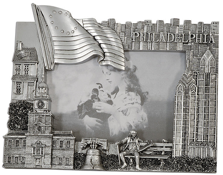 Picture Frame Philadelphia Pewter Polyresin