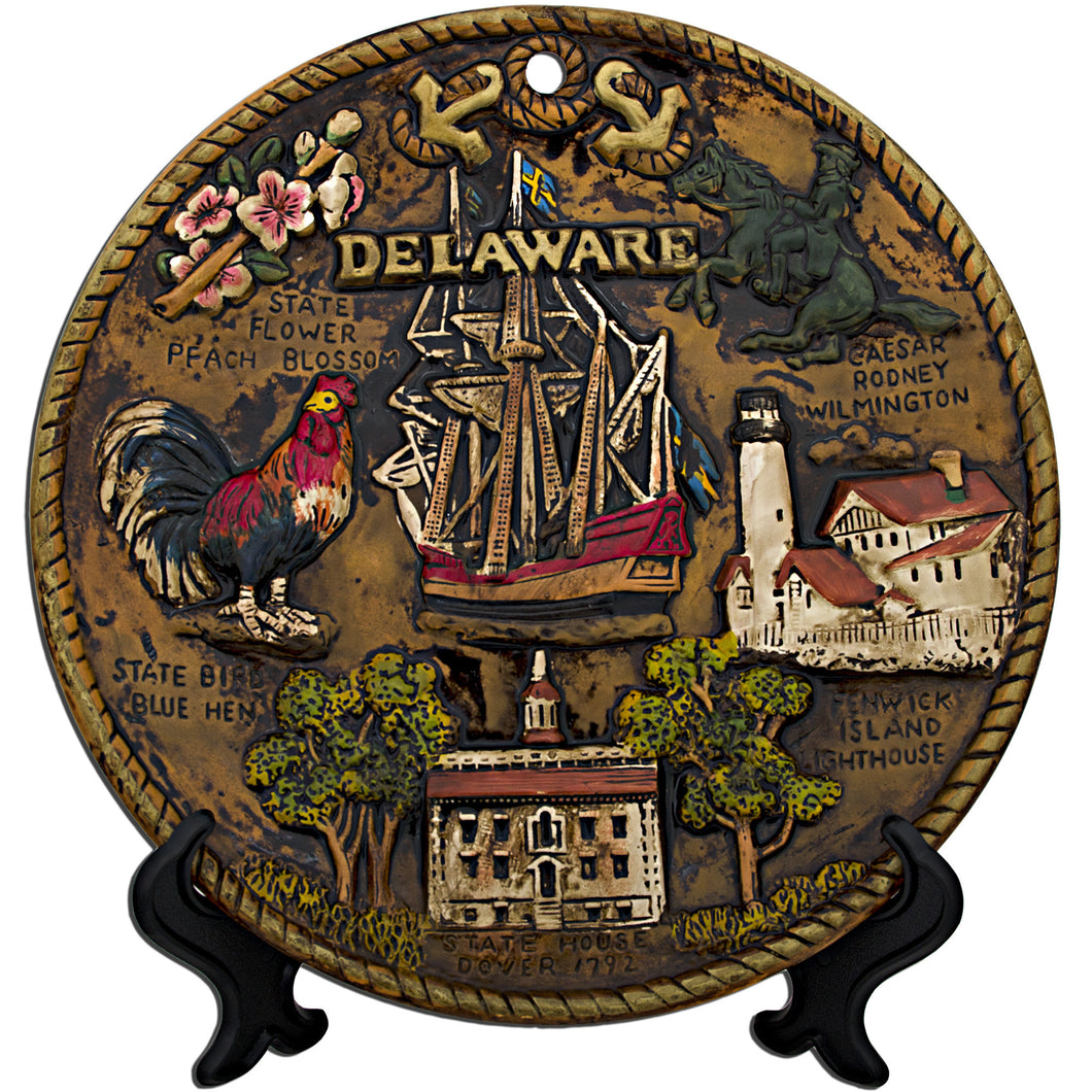 Plate 3D Wall Plaque Delaware