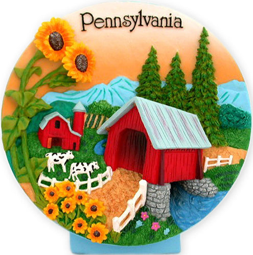 Plaque PolyResin Pennsylvania Country