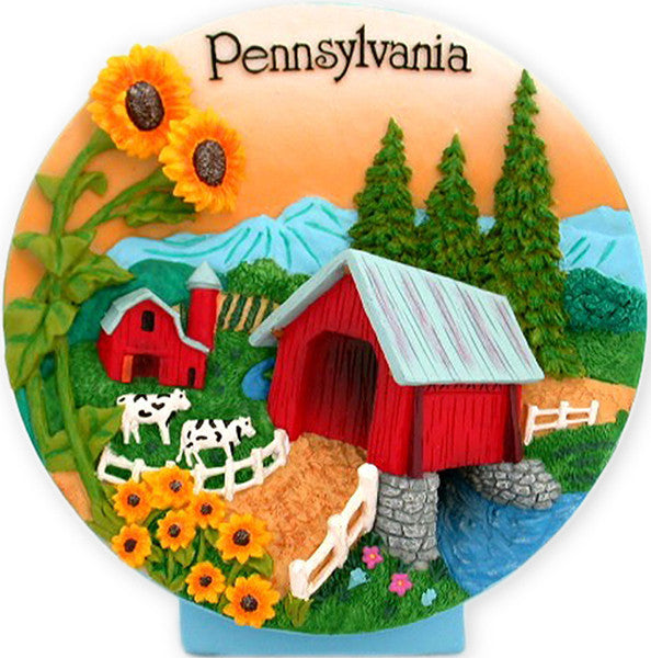 Plaque PolyResin Pennsylvania Country