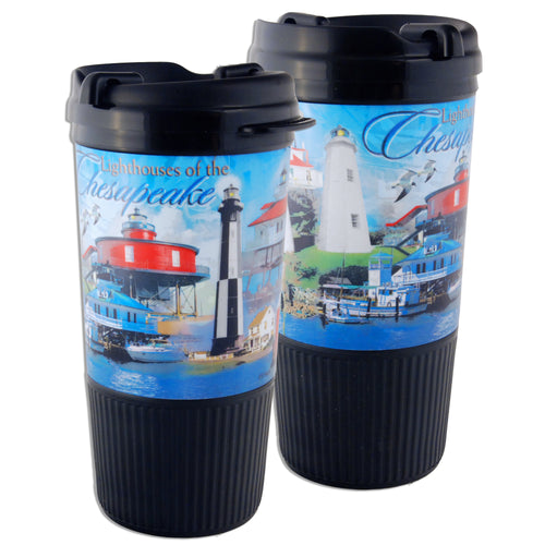 PMCB6 Insulated Gripper Tumbler Chesapeake Lighthouses