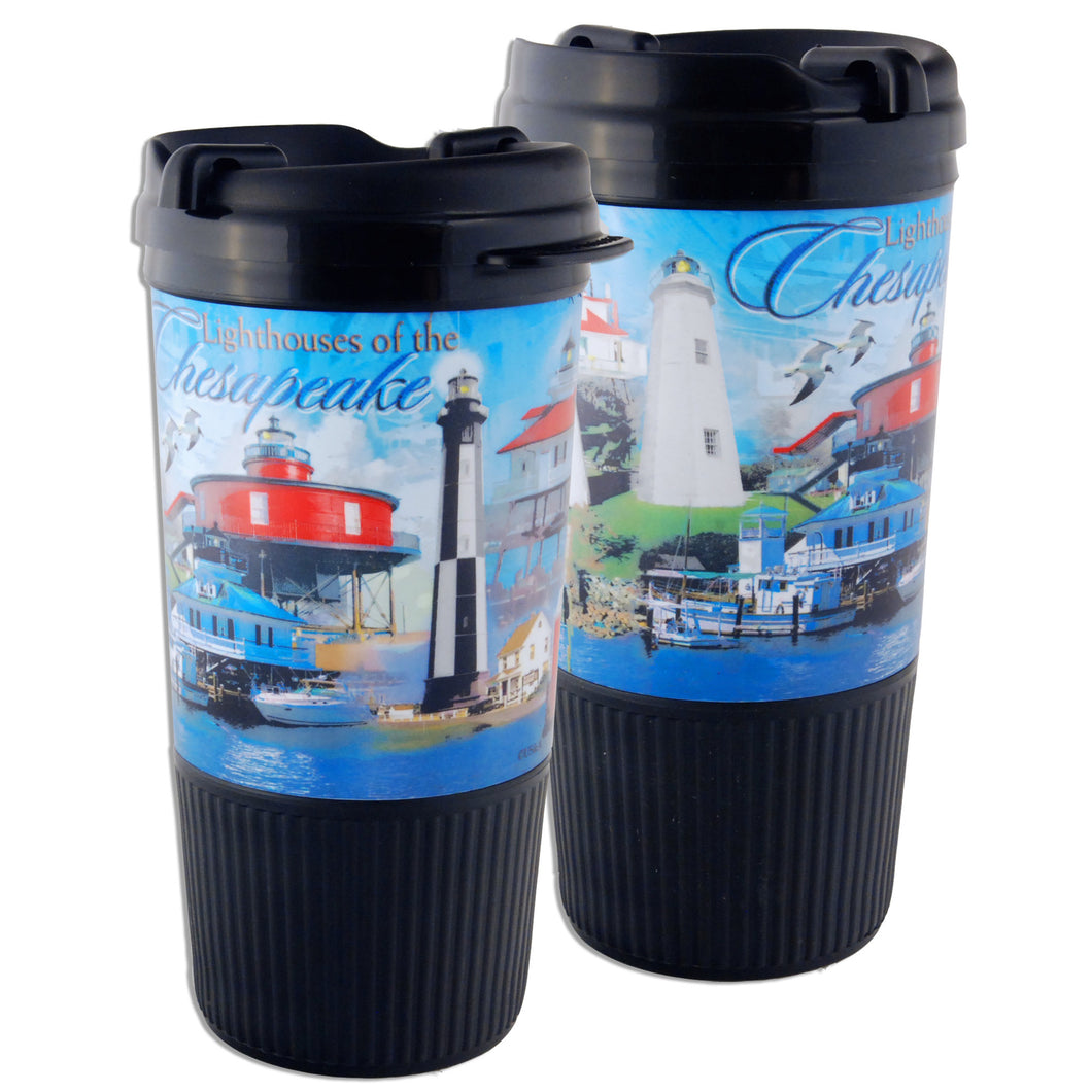 PMCB6 Insulated Gripper Tumbler Chesapeake Lighthouses