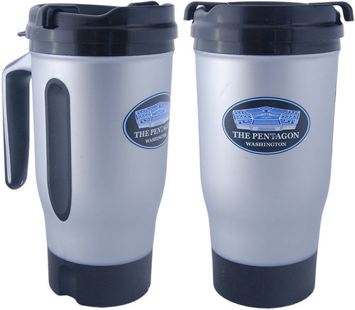 PMDC10 Insulated Mug 16 oz with Grips Pentagon Oval
