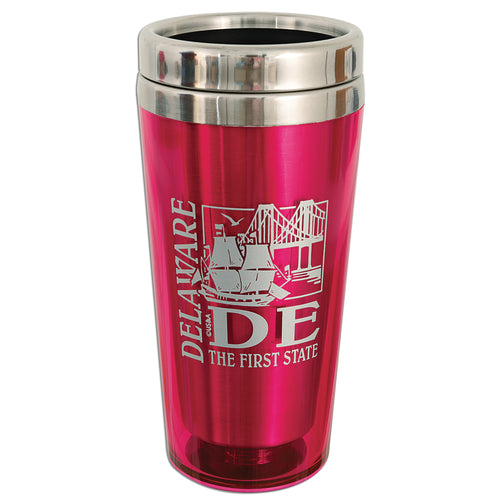 Insulated Stainless Mug Delaware PINK