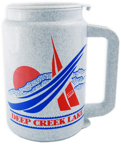 PMDL1 Insulated Mug Granite Deep Creek Lake