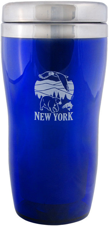 PMNY4 Insulated Stainless Mug New York BLUE