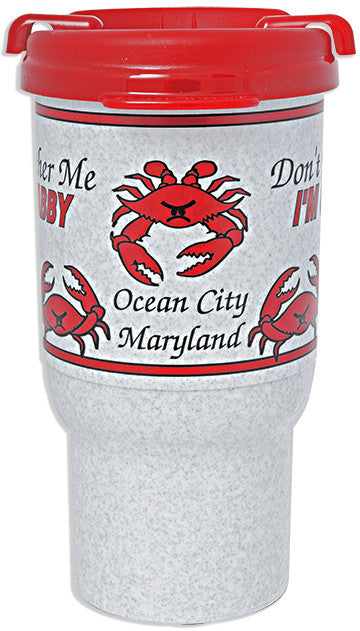 PMOC1 Insulated Car Mug I'm Crabby Ocean City