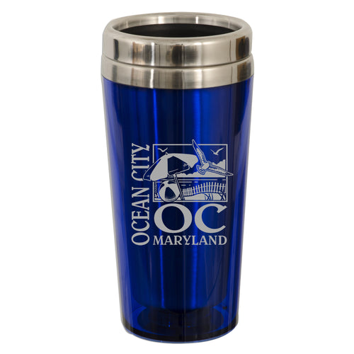Insulated Stainless Mug - Ocean City LIGHT BLUE