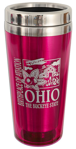 PMOH2 Insulated Stainless Mug Ohio PINK